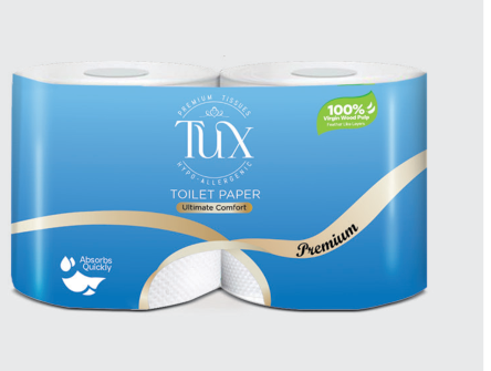 TUX Deluxe Toilet Roll 2R product packaging