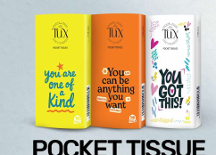 TUX Pocket Tissue Quotes product packaging