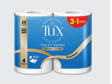 TUX Toilet Roll 3+1R product packaging